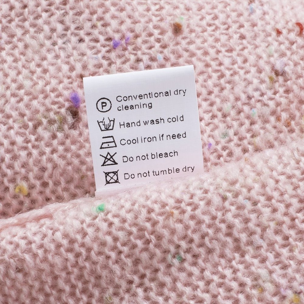 Pink Pilling Detail Patterned Sleeve Sweater - Picture 15 of 16